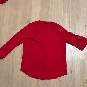 Adrianna Papell Vibrant Red Blouse